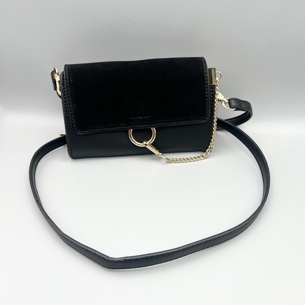 MODA LUXE Black Crossbody Bag